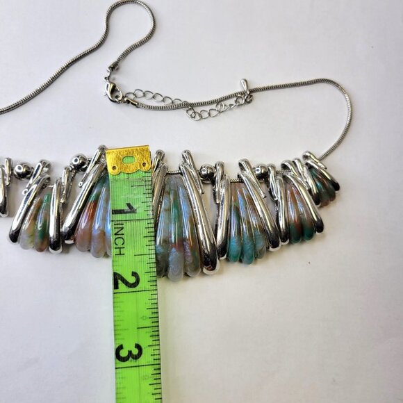 Colourful Bib Statement Necklace - Picture 12 of 16